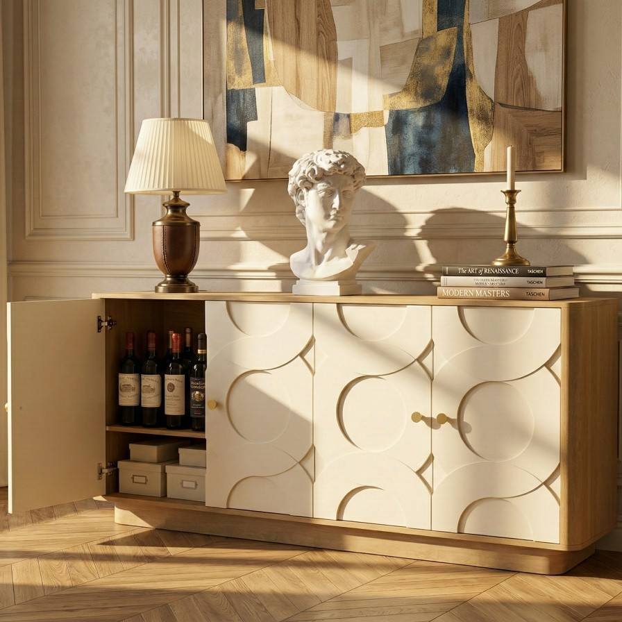 Caviro 4 Door Cabinet